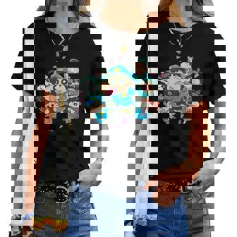 【映画】クレヨンしんちゃん 謎メキ！花の天カス学園 カスカベ防衛隊 レディースTシャツ - Kawaiitshirt