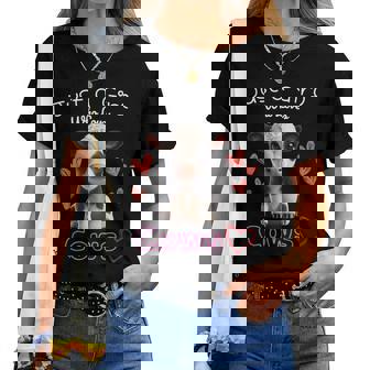 かわいい ホルスタイン 牛 の – ' Just A Girl Who Loves Cows ' デザイン レディースTシャツ - Kawaiitshirt