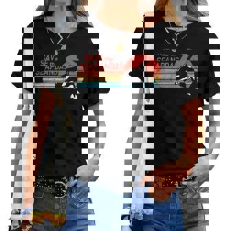 かわいいシャチave Theeapandas レディースTシャツ - Kawaiitshirt