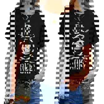 アイスホッケー ギフト ラケット パック 男性女性子供 Ice Hockey レディースTシャツ - Kawaiitshirt