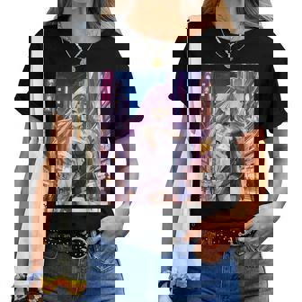 アニメの女の子、漫画、美学、かわいい、日本語、Waifu プリント レディースTシャツ - Kawaiitshirt