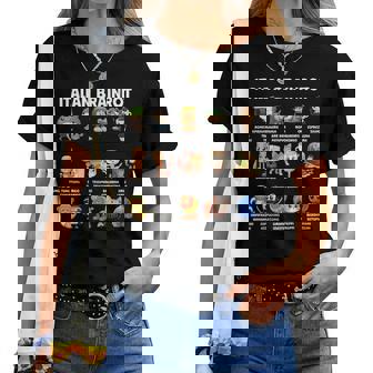 イタリアン ブレイン ミーム キャラクター かわいい 子供 男性 女性 レディースTシャツ - Kawaiitshirt