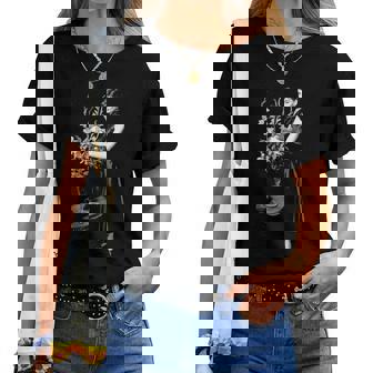 オードリー・ヘプバーンの花 長袖tシャツ レディースTシャツ - Kawaiitshirt