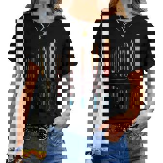 サーフボード サーファー ポートフォリオ サーフボード サーフィン 男の子 女の子 サーフ レディースTシャツ - Kawaiitshirt