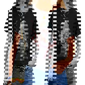 ジェスガオ ヤンデレ漫画 アニメ 女の子 キャラクター レディースTシャツ - Kawaiitshirt