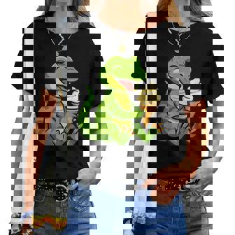 トカゲ アイスクリーム 動物園 動物好き カワイイ 男の子 女の子 キッズ レディースTシャツ - Kawaiitshirt