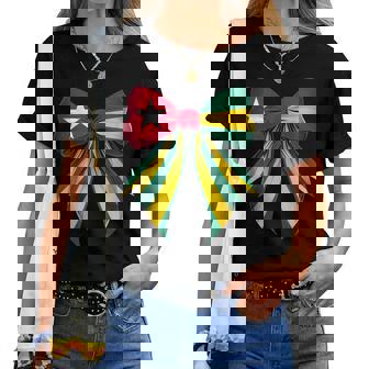 トーゴ トーゴ語 プライド コケット リボン 旗 女の子 ママ レディースTシャツ - Kawaiitshirt