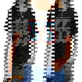 ナンバー55 五十五周年 男性 女性 55歳 誕生日 レディースTシャツ - Kawaiitshirt