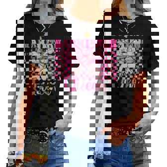 バドミントン クイーン プレイヤー 女の子 ママ 母の日 コケット リボン レディースTシャツ - Kawaiitshirt