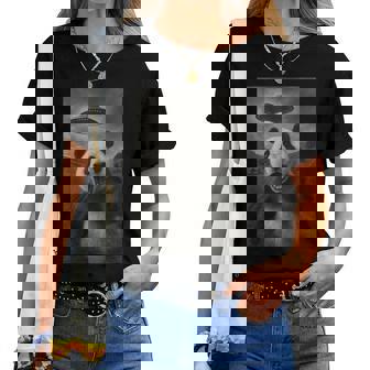 パンダ セルフィー エイリアン Ufo 面白い 男の子 男性 女性 キッズ レディースTシャツ - Kawaiitshirt