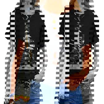 モタード・コミックス、男性にも女性にも素敵な贈り物のアイデア レディースTシャツ - Kawaiitshirt