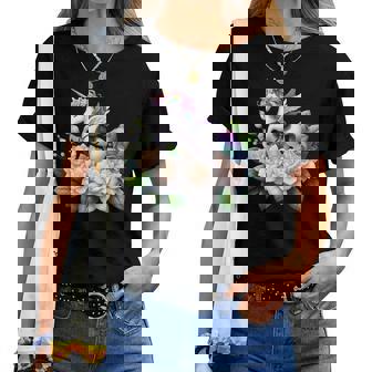 ユニコーン ライディング クチナシ 男の子 女の子 男性 女性 キッズ 大人 レディースTシャツ - Kawaiitshirt