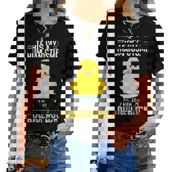 ラバーダックシャツ I'm Really A Rubber Duck レディースTシャツ - Kawaiitshirt