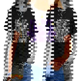 ループス・アウェアネス Lupus Warrior Era Wear Purple Ribbon Groovy レディースTシャツ - Kawaiitshirt