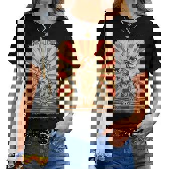 レトロ Dj 猫 ヘッドフォン付き ディスコ 音楽愛好家 男性 女性 キッズ レディースTシャツ - Kawaiitshirt