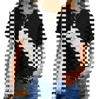 レトロ、ラマ、アルパカのデザイン。男性、女性、子供用。 レディースTシャツ - Kawaiitshirt