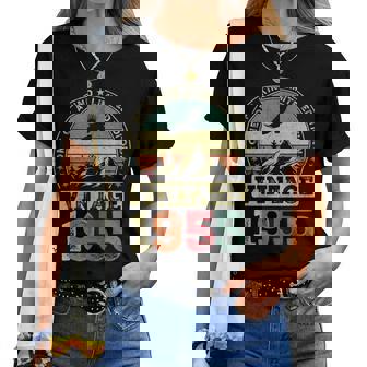 ヴィンテージ 1955 ギフト 男性 女性 長寿祝い 1955年生まれ 還暦祝い ユニークな誕生日プレゼント レディースTシャツ - Kawaiitshirt