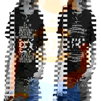 ヴィンテージ 1970 ギフト 男性 女性 長寿祝い 1970年生まれ ユニークな誕生日プレゼント レディースTシャツ - Kawaiitshirt