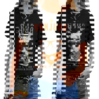 傘寿祝い ねこ サングラス 父 男性 女性 母 猫好き 傘寿 お祝い 80歳 おもしろ おもろい かっこいい レディースTシャツ - Kawaiitshirt