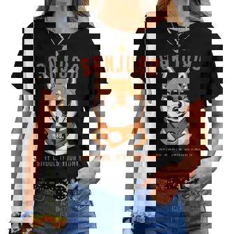 傘寿祝い 犬 柴犬 サングラス 父 男性 女性 母 犬好き 傘寿 お祝い 80歳 おもしろ おもろい レディースTシャツ - Kawaiitshirt