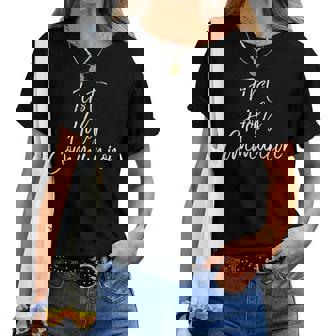 初聖体拝領ギフト 男の子 女の子 初聖体拝領 レディースTシャツ - Kawaiitshirt