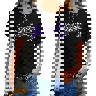 卒寿祝い 野球 野球好き 野球ユニフォーム風otsuju 文字 父 母 男性 女性 90歳 誕生日 前後プリント レディースTシャツ - Kawaiitshirt