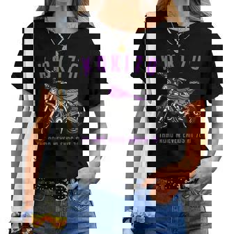 古希祝い バイク好き 車好き 父 男性 女性 クラシック 70歳 The Road Never Ends At 70 レディースTシャツ - Kawaiitshirt