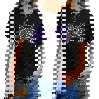 古希祝い 野球 野球好き 野球ユニフォーム風 Koki 文字 父 母 男性 女性 70歳 誕生日 前後プリント レディースTシャツ - Kawaiitshirt