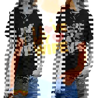 夫 妻 引用 I Love My Wifeays For Lover Husband レディースTシャツ - Kawaiitshirt