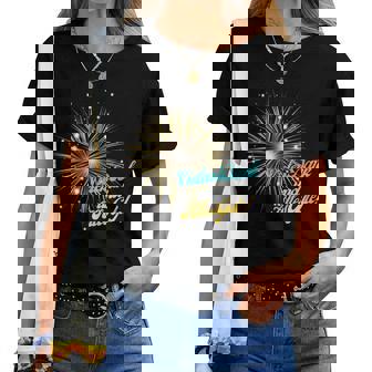 感謝 幸運 花火 レディースTシャツ - Kawaiitshirt