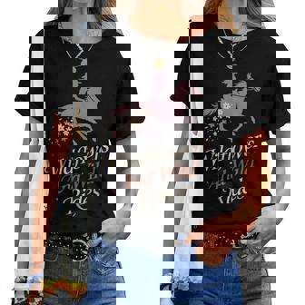 柔らかい カウガール フローラル ロデオ ウエスタン 美的 馬 女の子 レディースTシャツ - Kawaiitshirt