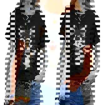 男の子と女の子のための素晴らしい猫のカップ衣装。 レディースTシャツ - Kawaiitshirt