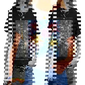 祭りのための花火ショー レディースTシャツ - Kawaiitshirt