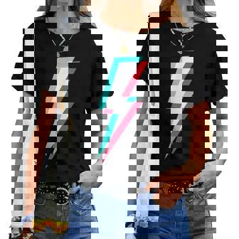 稲妻デザイン キッズ 男の子 女の子 女性 男性 グラフィック レディースTシャツ - Kawaiitshirt