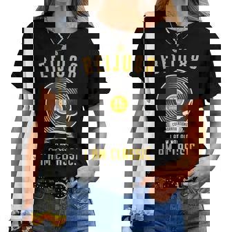 米寿祝い レトロ 音楽好き レコード好き 父 男性 女性 88歳お祝い I'm Not Old I'm Classic レディースTシャツ - Kawaiitshirt