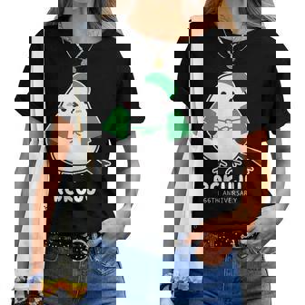 緑寿祝い シマエナガ 鳥 北海道 男性 父 女性 母 ちゃんちゃんこ 緑寿お祝い 66歳 かわいい レディースTシャツ - Kawaiitshirt