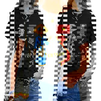 美しい笑顔のベトナムの女の子、旗とベトナムの地図 レディースTシャツ - Kawaiitshirt