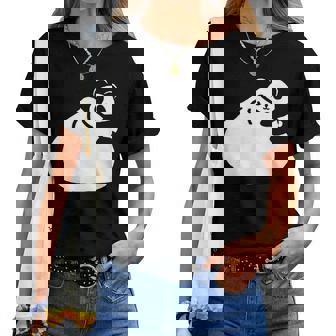 肉まんとパンダ かわいい チャイナ Pork Bunpanda レディースTシャツ - Kawaiitshirt