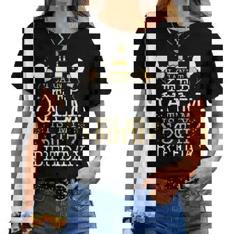 花火とケーキ I Can't Keep Calm It's My 50Th Birthday レディースTシャツ - Kawaiitshirt