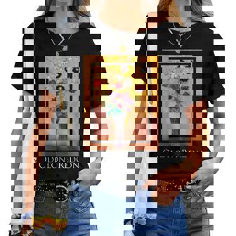 花瓶 オディロン・ルドン 絵画 シンボリズム 花ase Flowers Odilon Redonymbolism レディースTシャツ - Kawaiitshirt