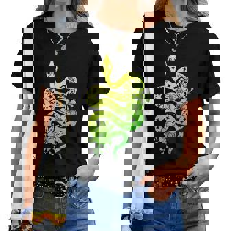 蛇 蛇 花 動物園 日帰り旅行 男性 女性 キッズ レディースTシャツ - Kawaiitshirt