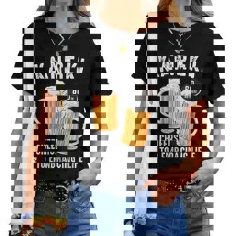 還暦祝い ビール好き 酒好き 父 母 男性 女性 60歳お祝い Cheers To Embracing Life レディースTシャツ - Kawaiitshirt