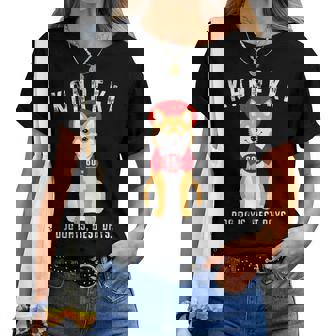 還暦祝い 犬 柴犬 ちゃんちゃんこ 男性 女性 犬好き 60歳 Dog Days Best Days レディースTシャツ - Kawaiitshirt