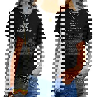 面白いシャツ オタク Otaku 化学 元素 周期表 アニメ 漫画 ホビー メンズ レディース 男性 女性 レディースTシャツ - Kawaiitshirt