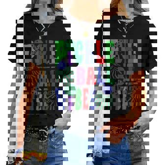 面白いスポーツデザイン女性男性ピックルボール レディースTシャツ - Kawaiitshirt