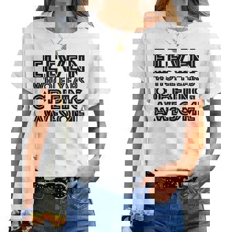 11歳の誕生日シャツギフト年齢11歳男の子女の子 レディースTシャツ - Kawaiitshirt