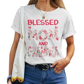 Amamzing Blessed To Be Called Mom And Grandma Mother's Day Women T-shirt - Thegiftio UK