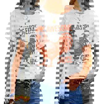 Awesome Sauce Cock Rooster Chicken Women T-shirt | Mazezy