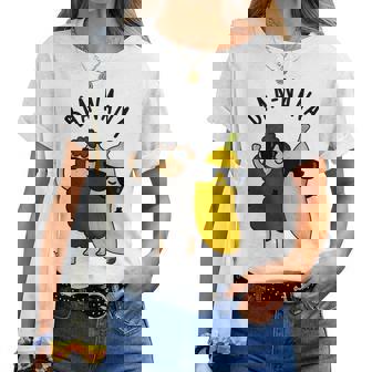 Baa-Nana おもしろバナナ羊しゃれ レディースTシャツ - Kawaiitshirt