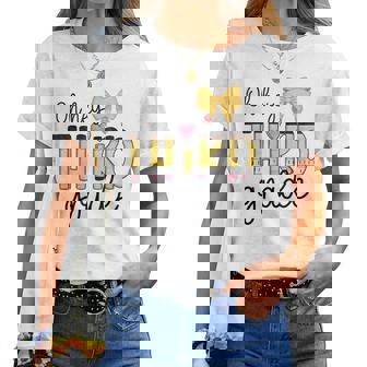 Back To School Oh Hey Third Grade Pencil Coquette Teachers Women T-shirt | Mazezy